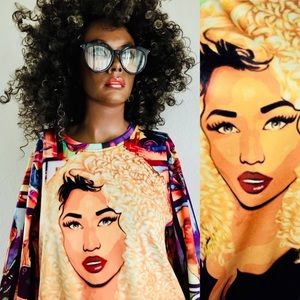 FVMOUS Fashion Fabulous Nicki Print Sweatshirt S
